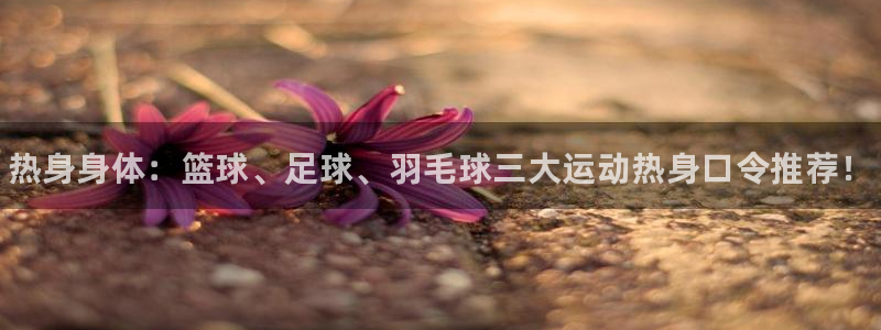 3377体育官方正版app官网:热身身体:篮球、足球、羽毛球